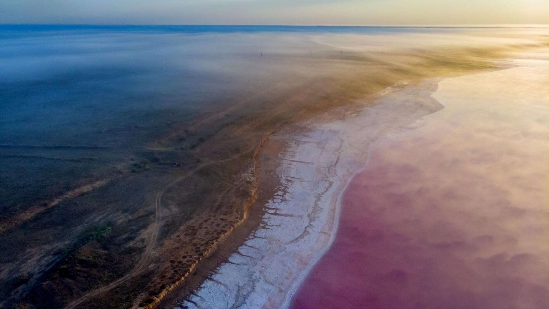 Pink lake
